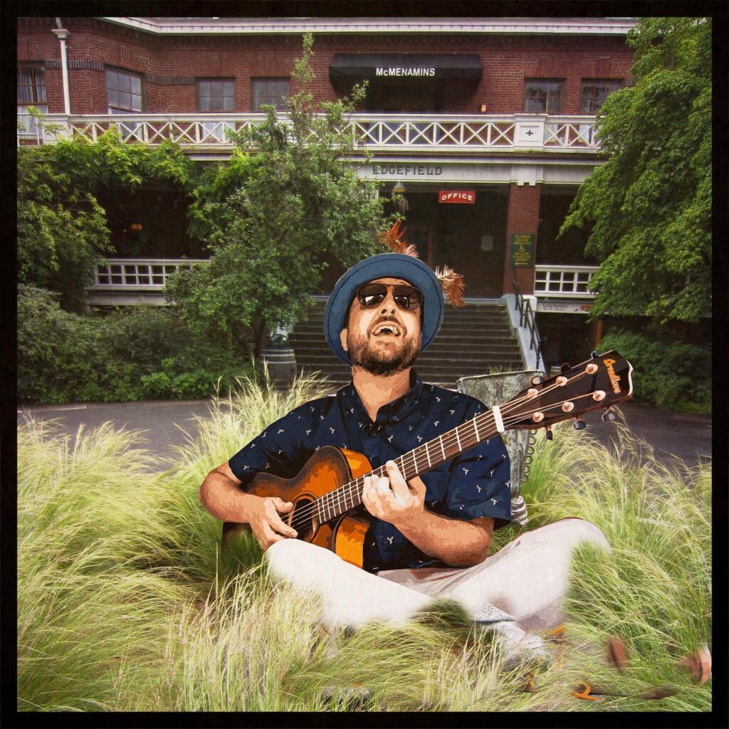 Portland based musician Chris Couch playing at Sweet Cheeks Winery for Sip at Sunset wine club event January 13th, 2023